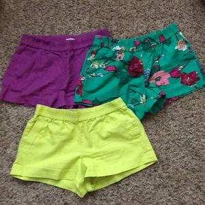 J Crew Linen Shorts (3 pair)